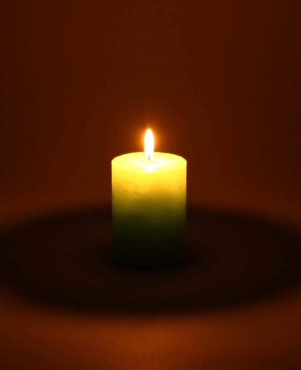 Actual product image Wenzel Cylinder candle / Rustic candle (1 pcs.)