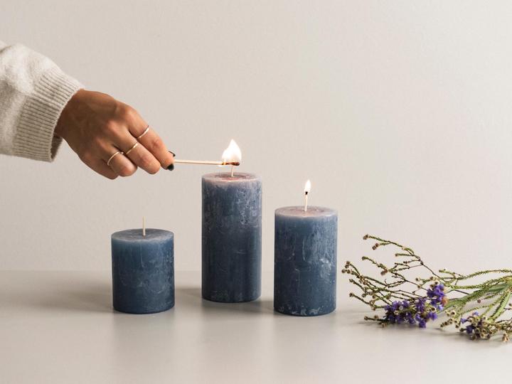 Actual product image Wenzel Cylinder candle / Rustic candle (1 pcs.)
