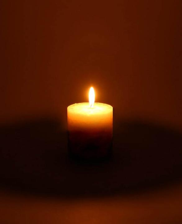 Actual product image Wenzel Cylinder candle / Rustic candle (1 pcs.)