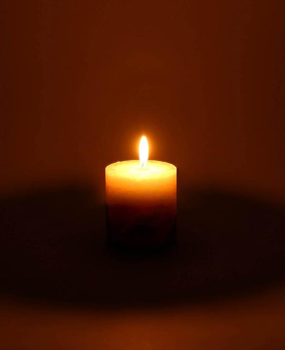 Actual product image Wenzel Cylinder candle / Rustic candle (1 pcs.)