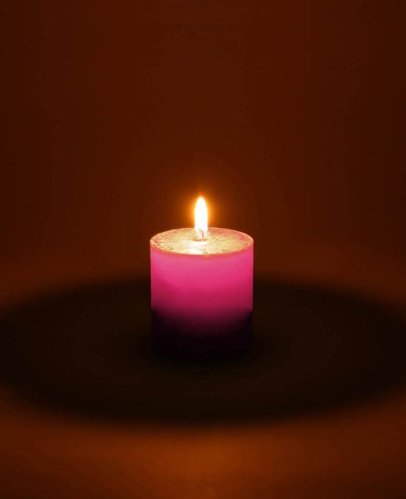 Actual product image Wenzel Cylinder candle / Rustic candle (1 pcs.)
