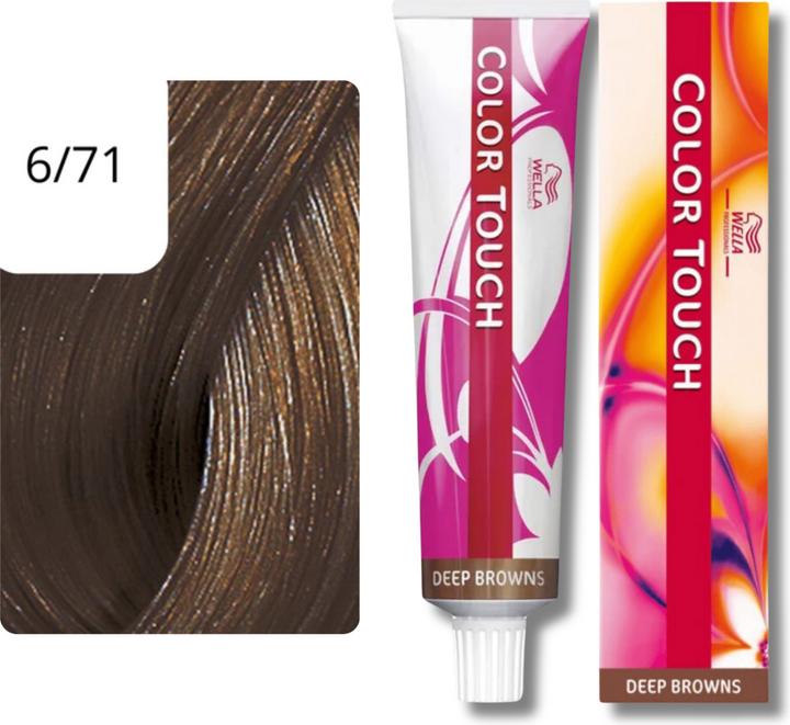 Actual product image Wella Color Touch Deep Browns (6/71 dark blond brown-ash)