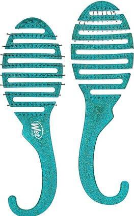 Wet Brush Shower Detangler Teal Glitter -