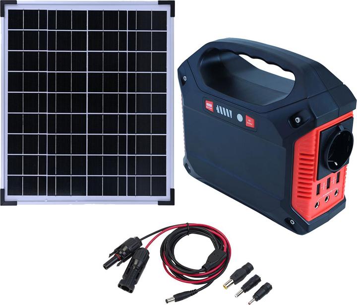 Casativo Tragbare Powerstation & Solar-Generator mit 155 Wh, inkl. 20 Watt Solarpanel (155 Wh, 1.60 kg)