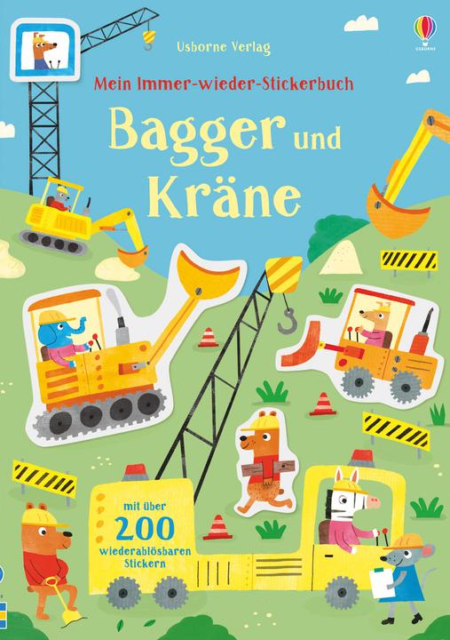 Produktbild Mein Immer-wieder-Stickerbuch: Bagger und Kräne