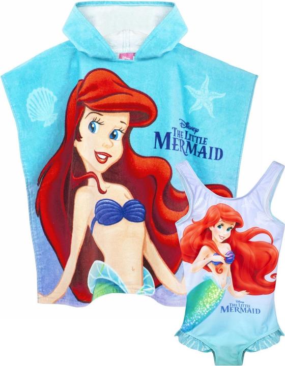 Actual product image The Little Mermaid Swimsuit And Poncho Set Girls (98)
