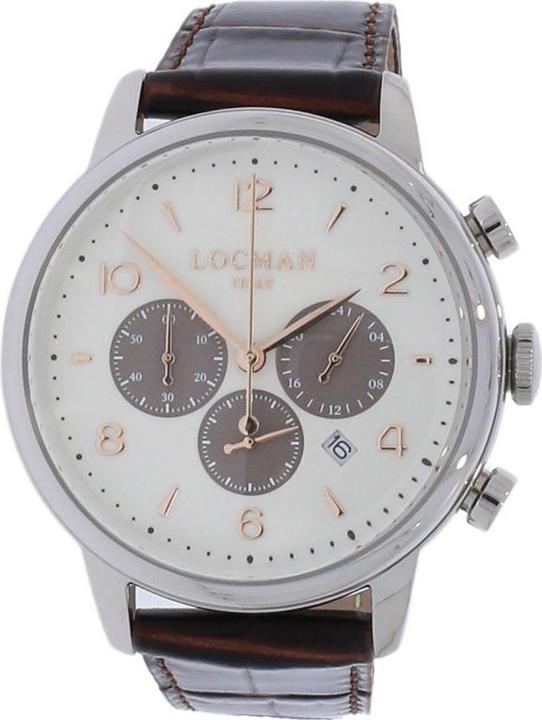 Locman Italy Armbanduhr 1960 Chrono braun Ref. 0254 (Chronograph, 42 mm)