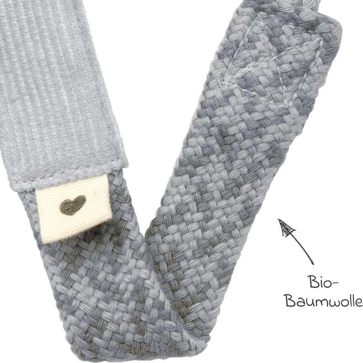 Actual product image Bibs Braided dummy chain, Cloud/ Iron (1 x)