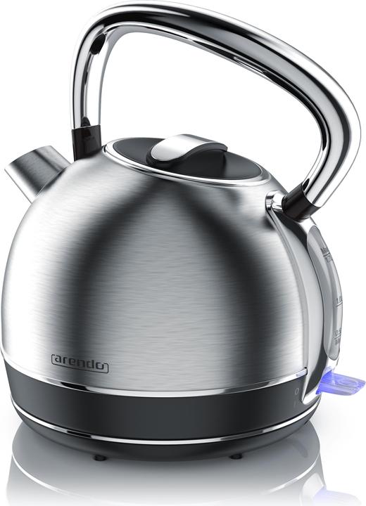 Arendo Bollitore da 1,7 l, 2200 W, acciaio inox, stile retrò vintage, protezione contro il (1.70 l)