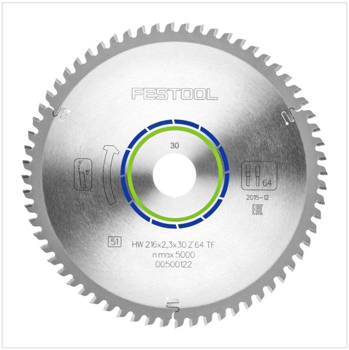 Productafbeelding Festool Speciaal zaagblad 216 x 2.3 x 30 TF64