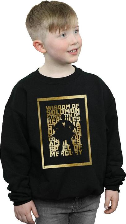 Immagine prodotto Shazam Gold Text Felpa Ragazzi (140, 146)
