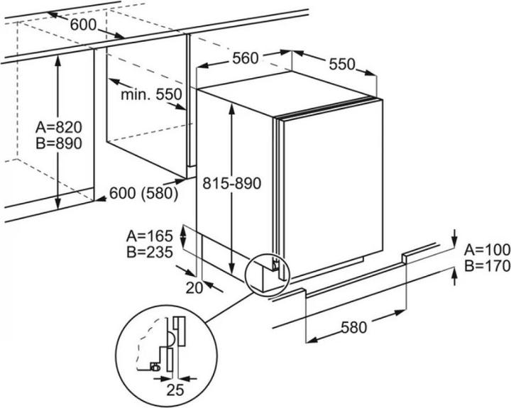 Produktbild Electrolux LYB2AE82S (Einbau, 95 l)