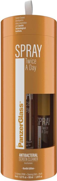 Produktbild PanzerGlass Displayreiniger Spray Twice A Day 8 + 100 ml Bundle