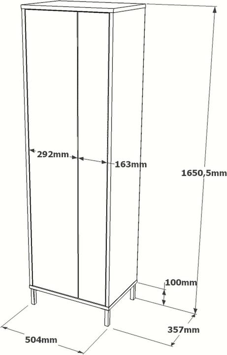 Produktbild Skye Decor Nicole (50.5 x 36 x 165 cm)