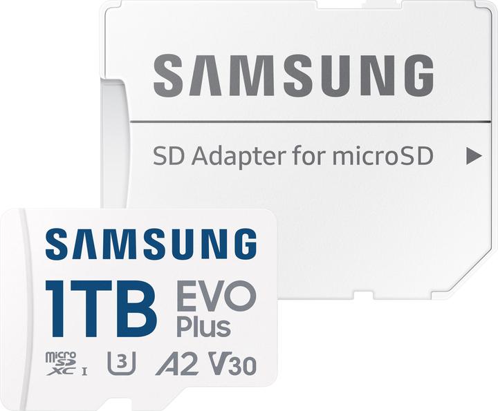 Actual product image Samsung EVO Plus (1000 GB, microSDXC, U3, UHS-I)
