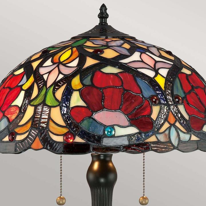 Image du produit Elstead Lighting Larissa Tischleuchte E27 2-fach Vintage-Bronze (E27)