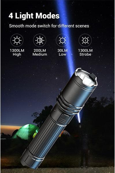 Actual product image Klarus A1 PRO, 1,300 lumen (16.40 cm, 1300 lm)