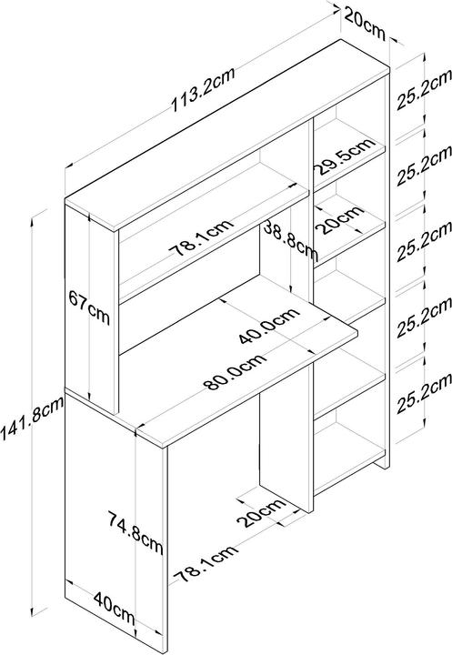Actual product image Skye Decor Gavin (113.5 x 40 x 142 cm)