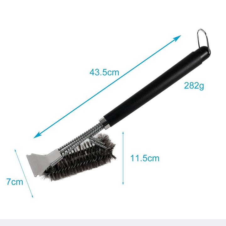 Image du produit Intirilife Brosse de nettoyage pour barbecue avec grattoir (43.50 cm)