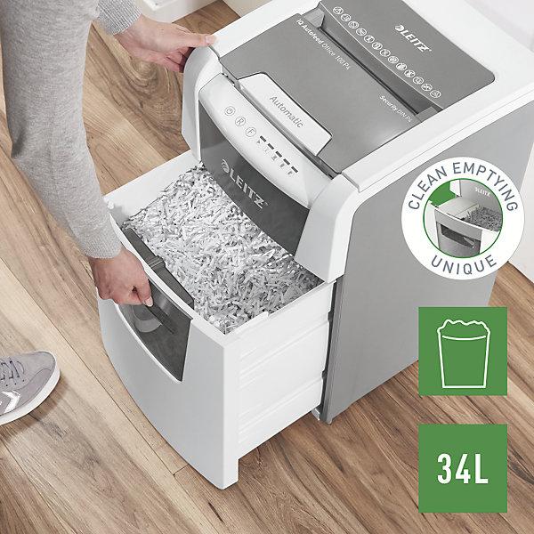 Image du produit Leitz Destructeur de documents IQ Autofeed Small Office 100 coupe en particules 34 l (Coupe de particules)