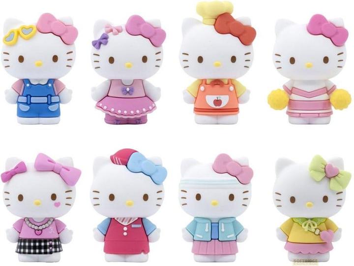 Produktbild YuMe Sanrio Mini-Doll Cute Outfits Series Minifiguren Hello Kitty 5 cm Display (12)