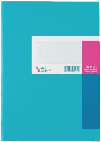 Actual product image König & Ebhardt Business book, high-gloss lacquered cardboard, squared, A4 (A4, Checked, Hardcover)