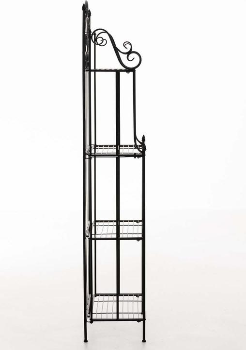Image du produit CLP Étagère sur pied Flora, noir (66 x 32 x 175 cm)