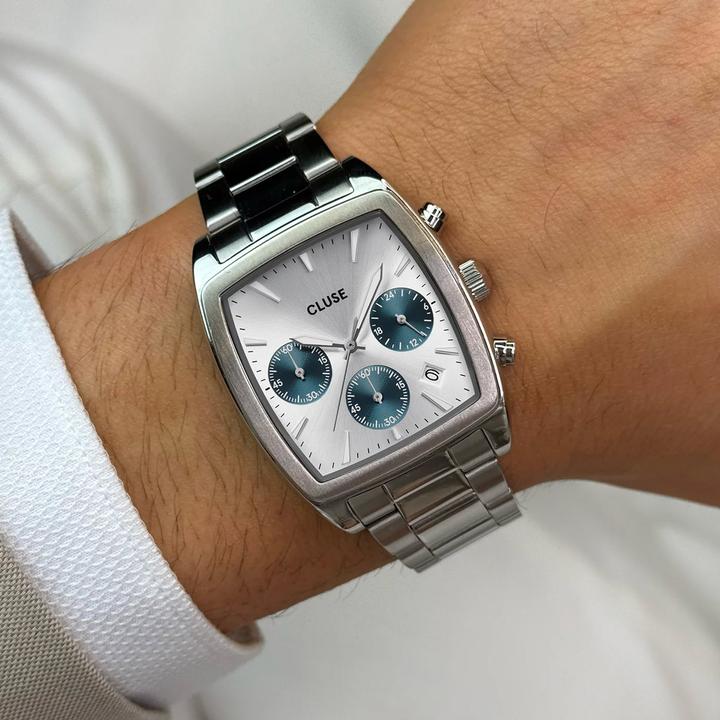 Produktbild Cluse Quartaut Chrono Silver (Chronograph, 35 mm)