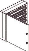 Produktbild Cubic Verteilerschrank CU-mini 3x3 Module, 108 DIN-Module 572x572x165mm
