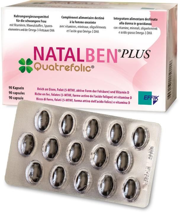 Image du produit Natalben Plus Quatrefolic (90 pièce(s), Capsules, 170 g)