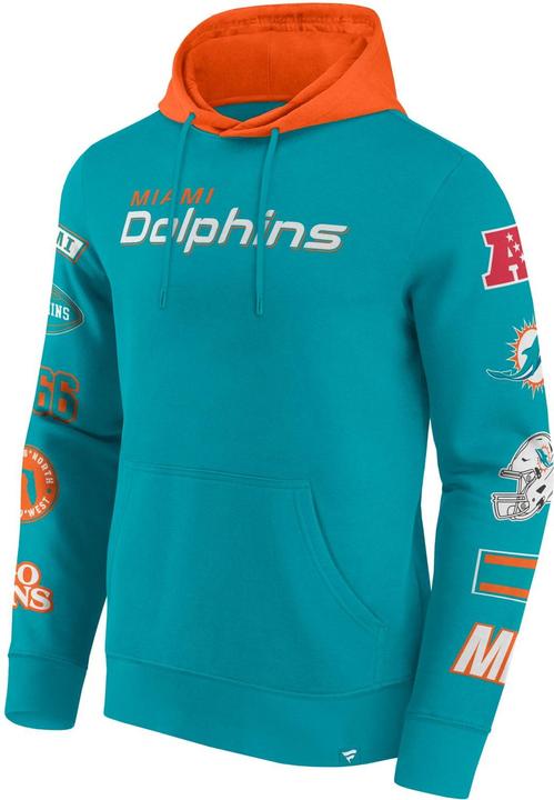 Actual product image Fanatics Miami Dolphins NFL Sleeve Prints Hoody - M (M)