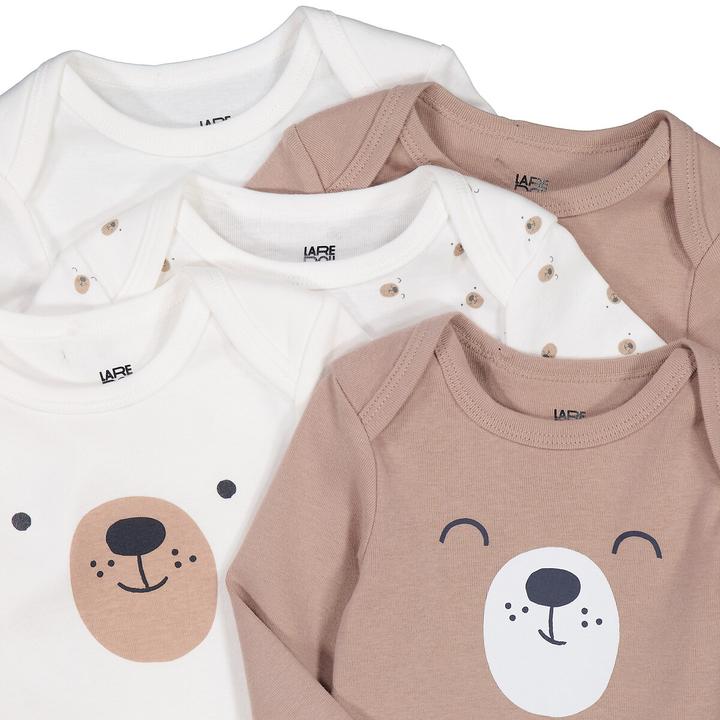 Actual product image La Redoute Collections 5-Pack Bodysuits with Long Sleeves (74)