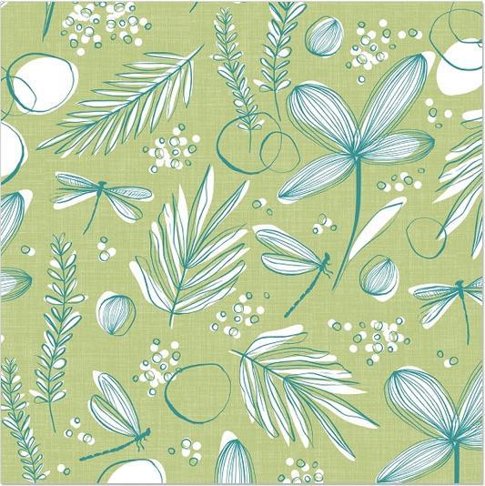 Immagine prodotto Artebene Tovaglioli da pranzo libellule verdi (20 x, 33 x 33 cm)