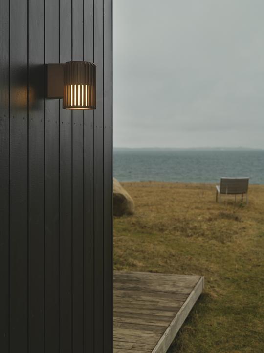 Actual product image Nordlux Aludra wall light E27 IP54 dark brass 2118011261 (E27, IP54)