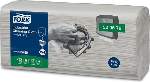 Actual product image Tork Folded industrial cleaning wipes W4, 4 x 120 wipes (480 pcs.)
