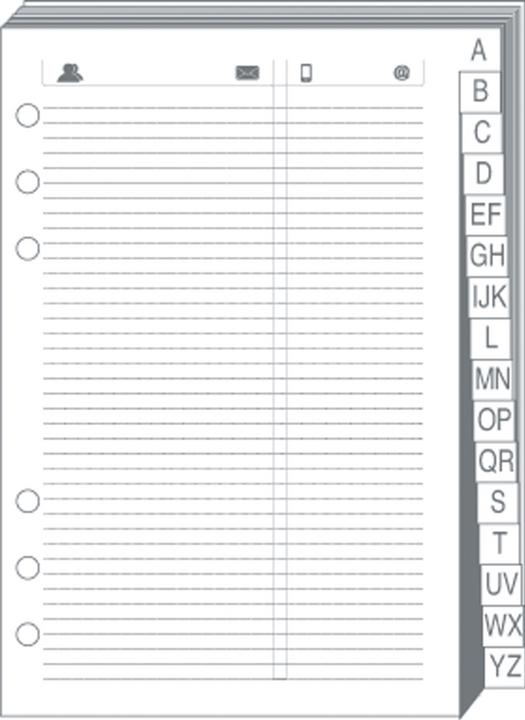 Actual product image Quo Vadis T.17 Address Directory.Int 721006 10x17cm