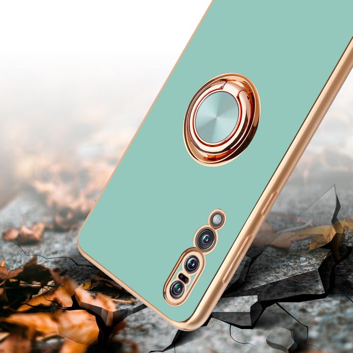 Image du produit Cadorabo Coque pour Huawei P20 PRO / P20 PLUS en TPU avec protection de l'appareil photo et anneau LM089 (Huawei P20 Plus, Huawei P20 Pro)