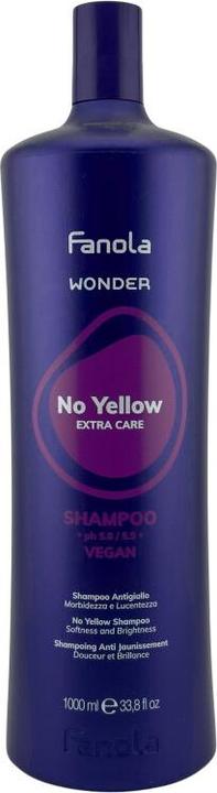 Fanola No Yellow Wonder Shampoo 1000 ml (1000 ml, Flüssiges Shampoo)