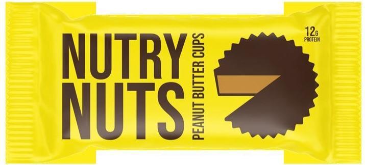 Produktbild Nutry Nuts NUTRYNUTS Peanut Butter Cups Milk Chocolate 12 x 42 g (Schokolade, 12 Stk., 598 g)