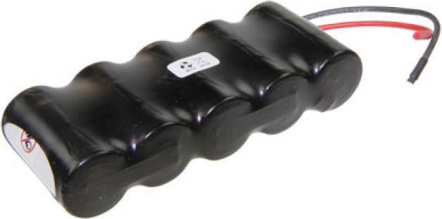 Produktbild Saft Notbeleuchtungs-Akku F1x5 VNT C mit Kabel 10cm mit offener Litze 6V, 2500mAh (1 Stk., 2500 mAh, Ladegerät inkl. Akku)