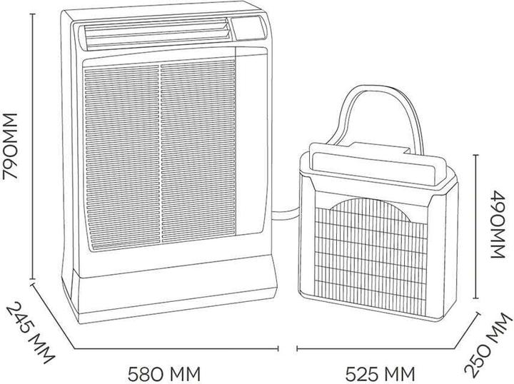 Actual product image Argo Ulisse 13 DCI Eco WiFi (40 m², 13500 BTU/h)