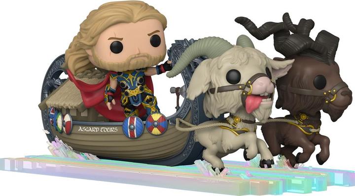 Actual product image Funko Pop! RIDE - Thor Love Thunder : Goat Boat with Thor