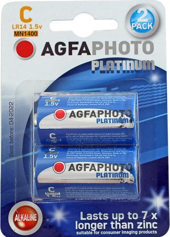 Actual product image AGFAPHOTO Alkaline Extreme Power (2 pcs., C)