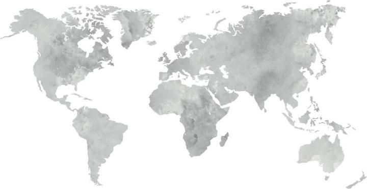 Actual product image Trenddeko Watercolor world map (160 x 82 cm)