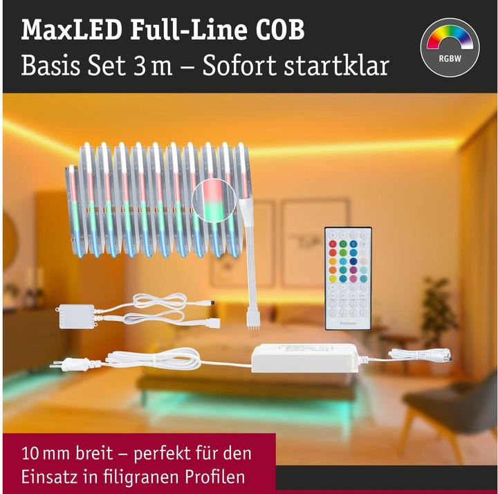 Image du produit Paulmann MaxLED 1000 Full-Line COB Stripe Set (RGBW, 300 cm, Intérieur)