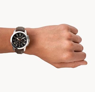 Actual product image Fossil Grant (Analogue wristwatch, Chronograph, 44 mm)