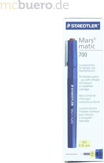 Actual product image Staedtler Mars matic 700 ink pen (Blue, 1 x)