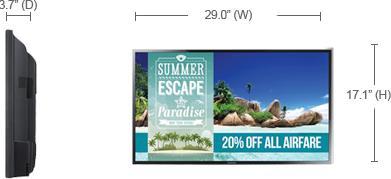 Actual product image Samsung LFD Display ED32C (1280 x 768 pixels, 32")