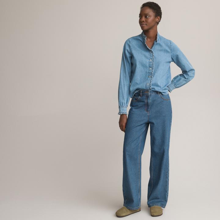 Produktbild La Redoute Collections Langärmelige Jeansbluse (40)