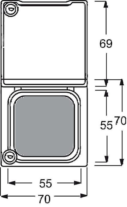 Actual product image Busch-Jaeger Intermediate ring w. lock 2118GKSL-35 IP44 all-weather anthracite 2118GKSL-35 (2118GKSL-35)